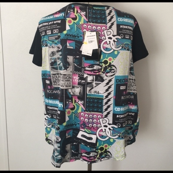 NEW Rocawear Hi Lo Black Top M Jr - Picture 3 of 4